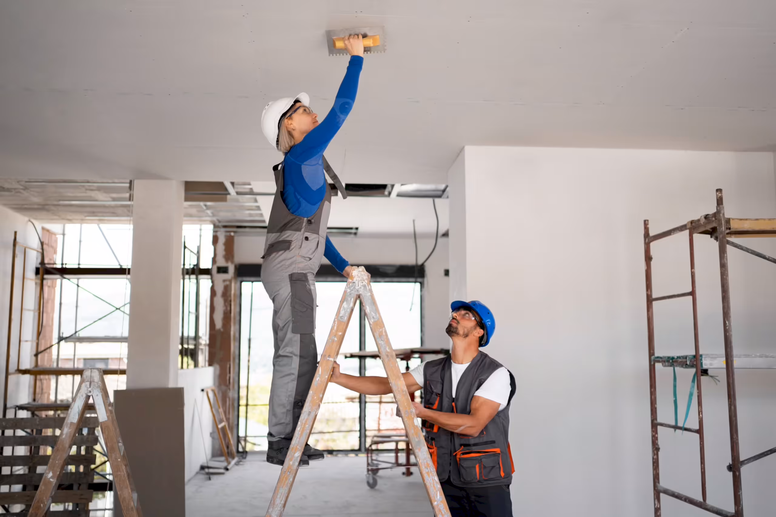 Yatak odası alçıpan tavan çalışması - Mirbey inşaat